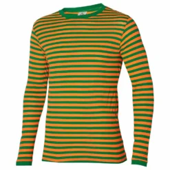 Kruikenstad Dorus Shirt Gestreept Oranje/groen