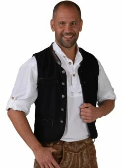 Tiroler Vest Zwart