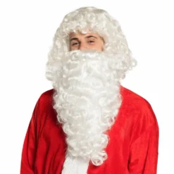 Kerstman Pruik Met Lange Baard -FeestKledij Winkel 13435a