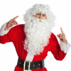 Kerstman Pruik Met Lange Baard -FeestKledij Winkel 13435c