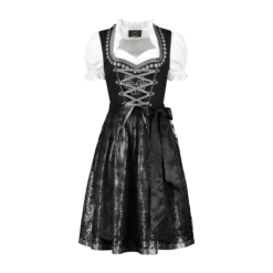 Tiroler Jurk Zwart/Zilver