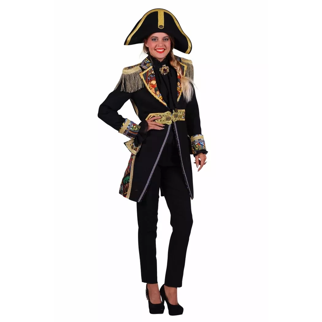 Dames Jas DeLuxe Amok Zwart-Mix Kleuren 1 Dames Jas DeLuxe Amok Zwart-Mix Kleuren