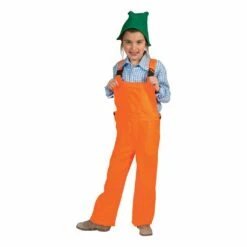 Tuinbroek Kids Fluor Oranje