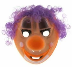 Kinder Masker Clown Paars