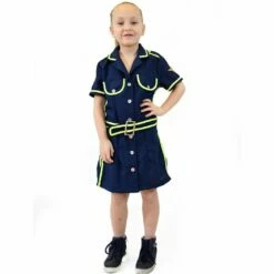 Stewardess Blauw/Geel