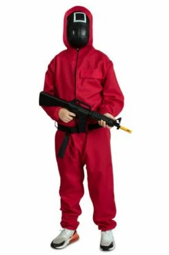 Squid Game Rode Overal -FeestKledij Winkel 871364701503 2