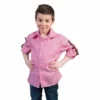 Trachtenblouse Kinderen Roze/wit