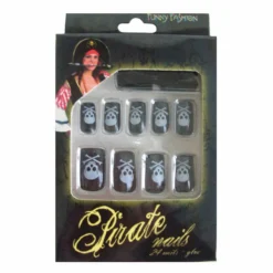 Nagels Piraat Zwart/wit
