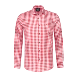 Trachtenhemd Rood / Wit