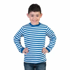 Dorus Shirt Blauw/Wit Kinderen