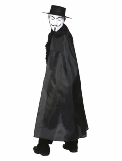 Cape Zwart Nylon -FeestKledij Winkel g6260b 2