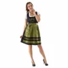 Tiroler Jurkje Zwart / Olijfgroen