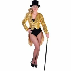 Slipjas Gevoerd Met Pailettjes Goud