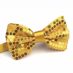 Vlinderstrik Met Pailletten Goud