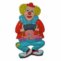 Wanddeco Clown Muzikant