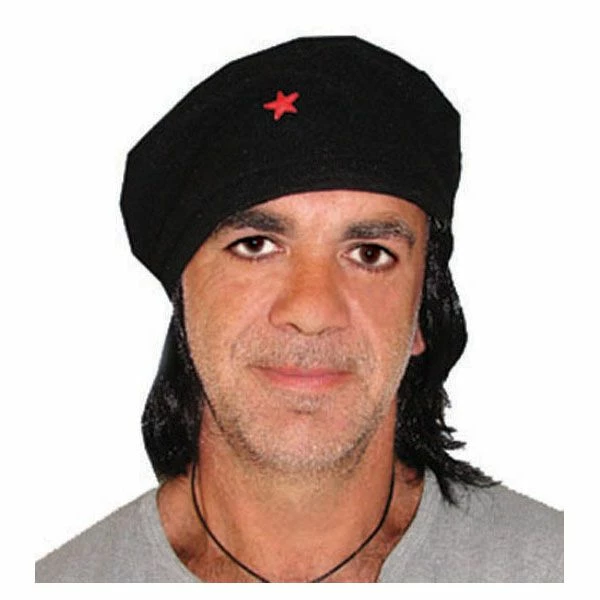 045. Pruik Che Quevara Met Baret 1 045. Pruik Che Quevara Met Baret