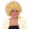 007. Pruik Afro Hippie Blond