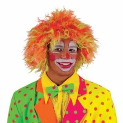 076. Pruik Clown Neon