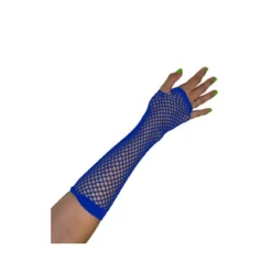 Nethandschoen Lang Fluor Blauw 25 Cm.