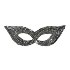 Venetiaans Oogmasker Zilver Pailletten