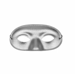 Oogmasker Domino Zilver