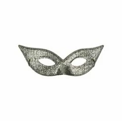 Oogmasker Vlinder Glitter Zilver