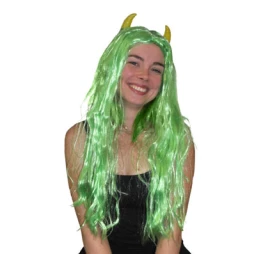 093a. Pruik Duivelin Groen 1 093a. Pruik Duivelin Groen