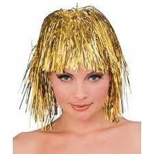 119. Pruik Lametta Goud