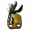 Venetiaans Oogmasker Goud Met Veren