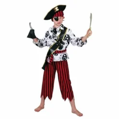Piraten Kostuum Kinderen Zwart/Rood