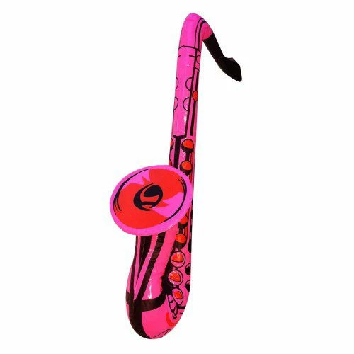 Saxofoon Opblaasbaar Roze 55 Cm
