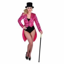 Slipjas Gevoerd Met Pailettjes Roze