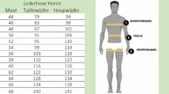 Lederhose Bruin Vintage -FeestKledij Winkel maattabel lederhose heren haus huberts 2022 1