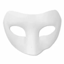 Masker Wit Colombina Papier Maché