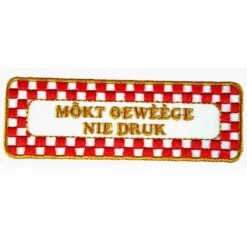 Strijkapplicatie Nr. 493 Môkt Oewèège Nie Druk
