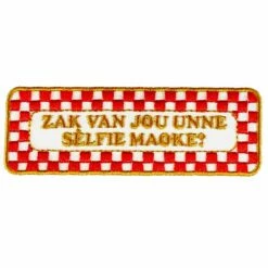 Strijkapplicatie Nr. 494 Zak Van Jou Unne Sèlfie Moake?